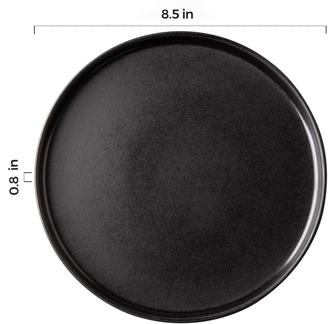 Plato de ensalada AmorArc 8,5'' con glaseado reactivo para colores vivos.