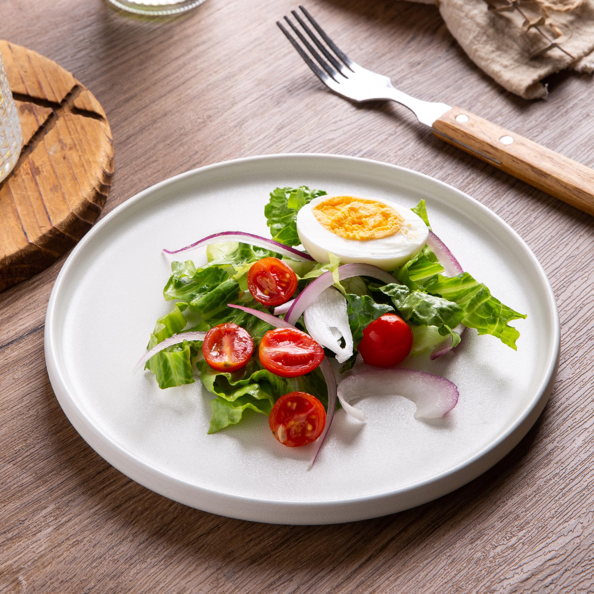 AmorArc platos 8.5 pulgadas mate para entrantes y degustación