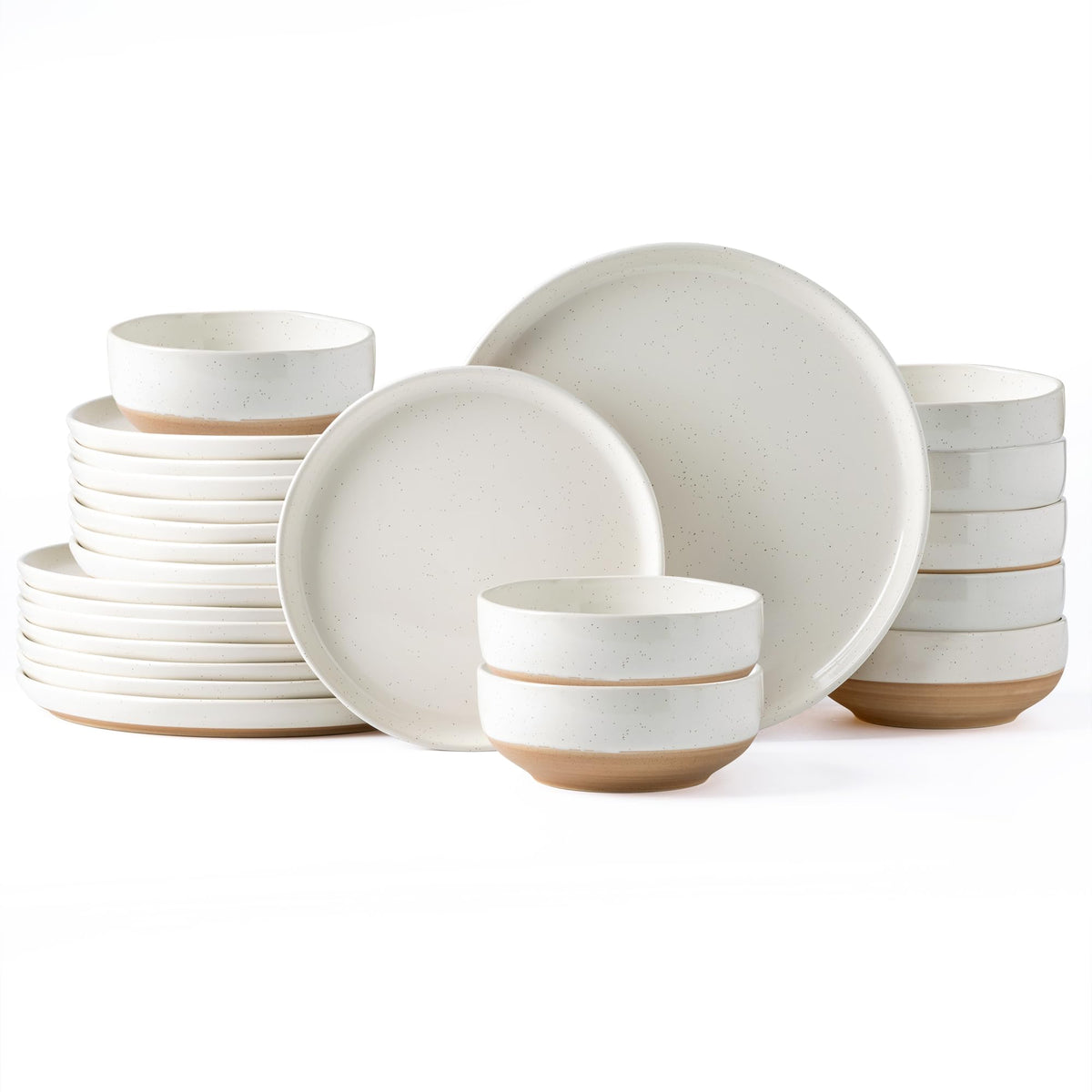 AmorArc platos de cena 10,5 pulgadas para uso diario con base estable.