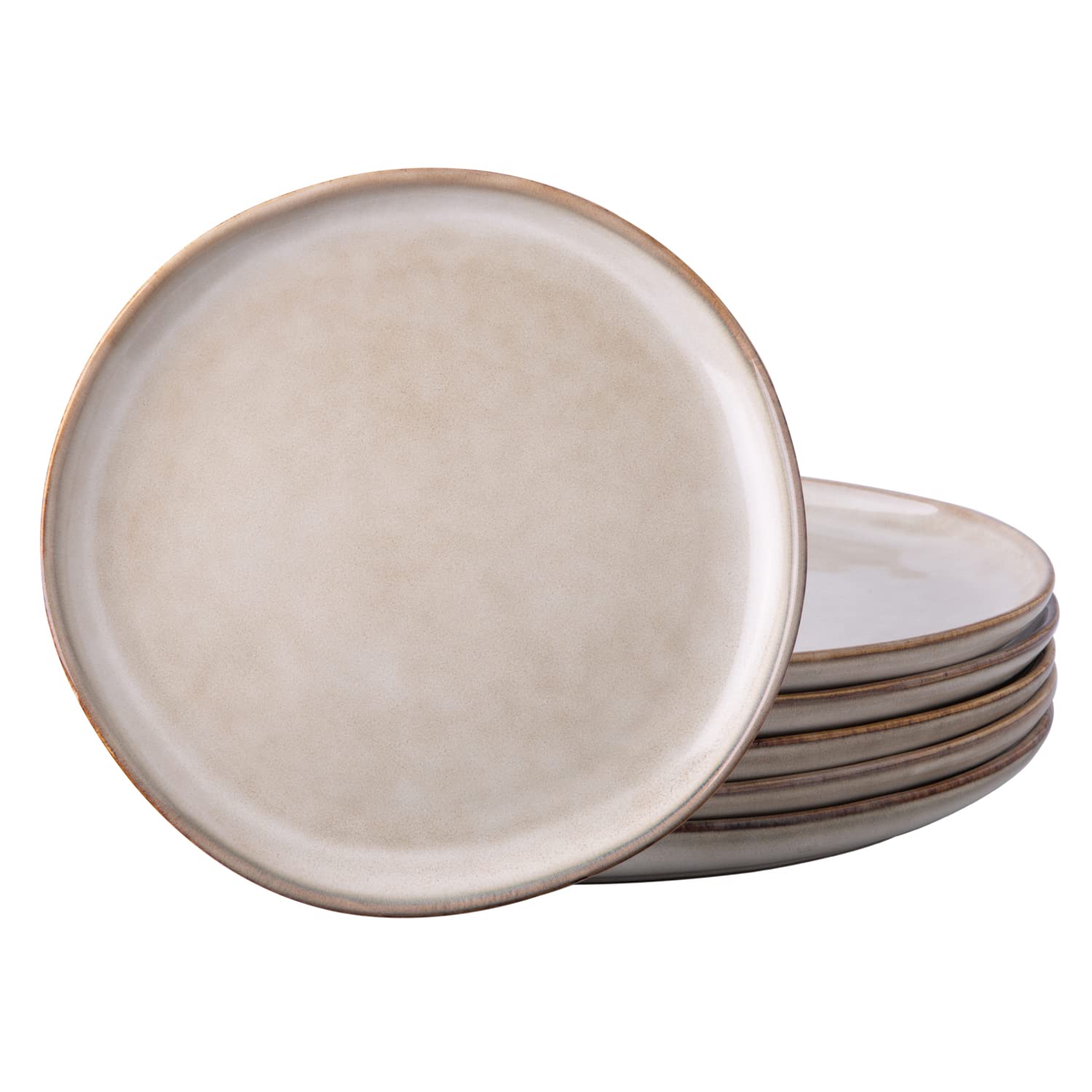 Platos AmorArc cerámicos de 8,5 pulgadas para postres y presentaciones elegantes.