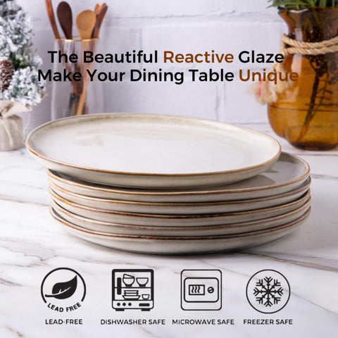 AmorArc: platos libres de plomo y cadmio con glaseado natural.
