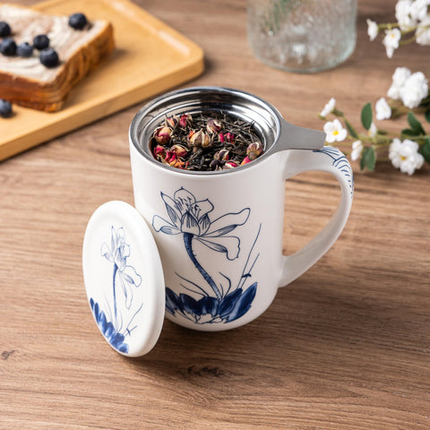 AmorArc Taza Te con Infusor: prepara té suelto con facilidad.