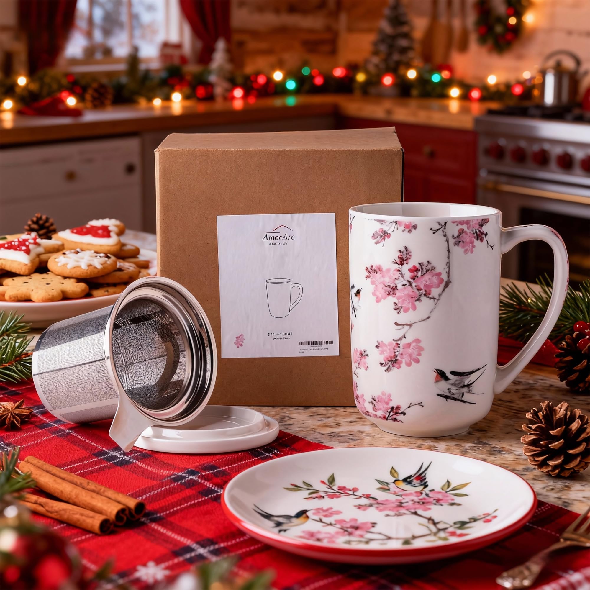 Regalo ideal AmorArc para amantes del té y del arte.