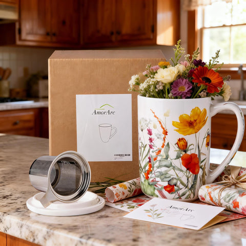 AmorArc tapa para taza cerámica, diseño práctico y duradero.