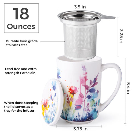 Taza AmorArc con asa grande y ergonómica para agarre cómodo.