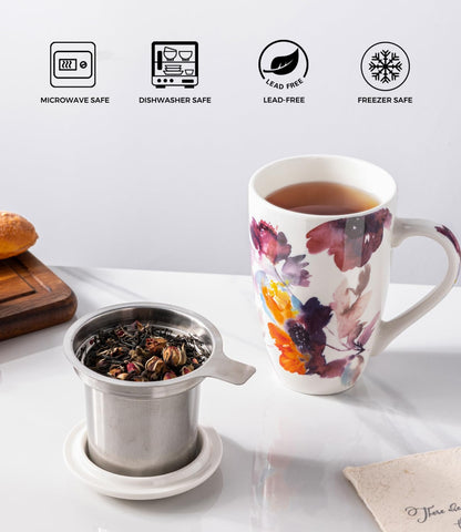 AmorArc Taza apta para lavavajillas y microondas, práctico uso diario.
