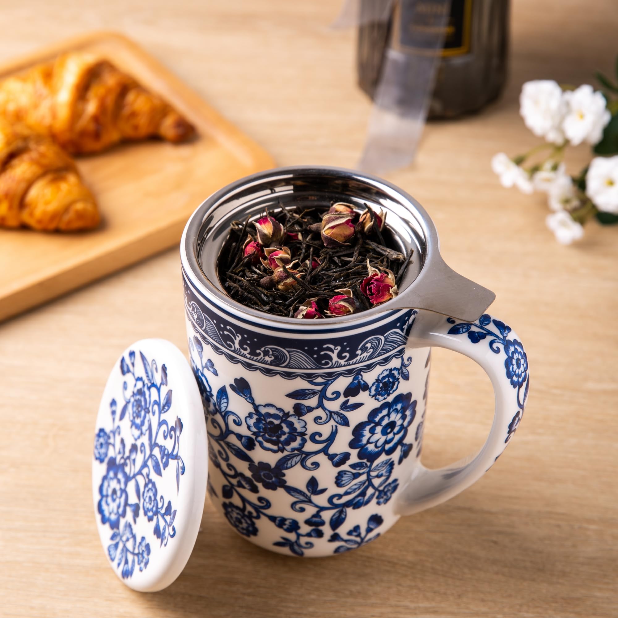 AmorArc taza con mango grande y diseño elegante para agarre cómodo
