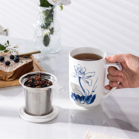 AmorArc Taza Te apta para lavavajillas y microondas.