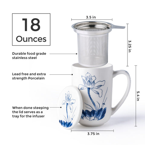 AmorArc Taza Porcelana: diseño elegante con mango cómodo para sostener.