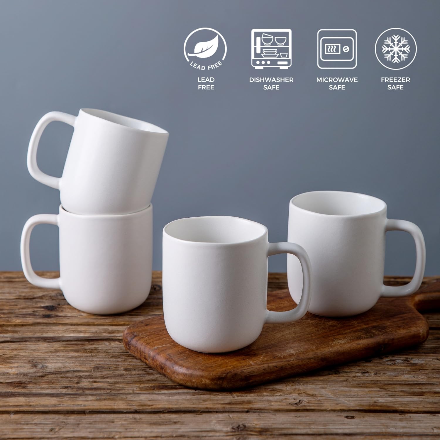 AmorArc tazas para uso diario en café, té o cacao caliente.
