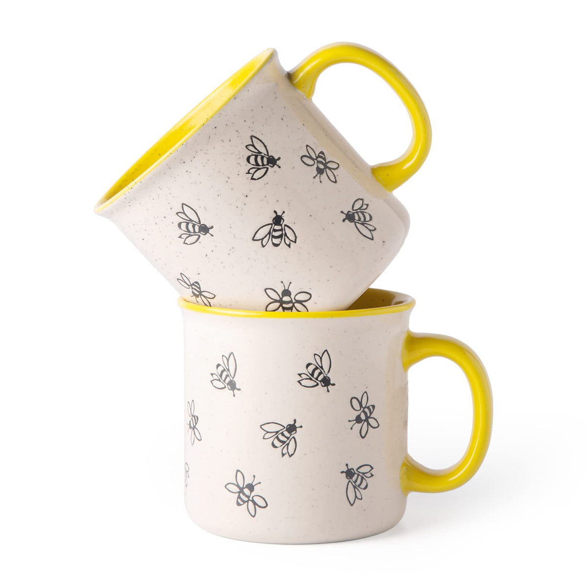 AmorArc taza cerámica 22 oz con asa grande, ideal para café diario cómodo.