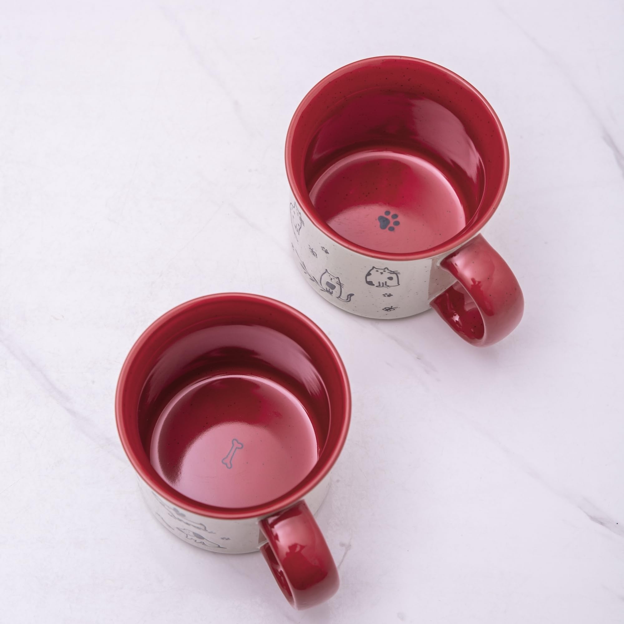 AmorArc juego de dos tazas 22 oz, perfecto para compartir en casa u oficina