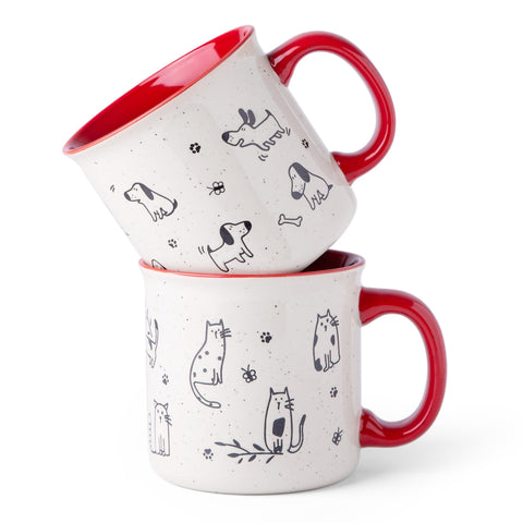 AmorArc tazas cerámica grande con asa amplia, ideal para café diario