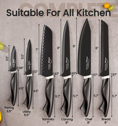 Cuchillo chef Amorston de 8 pulgadas para precisión en la cocina.