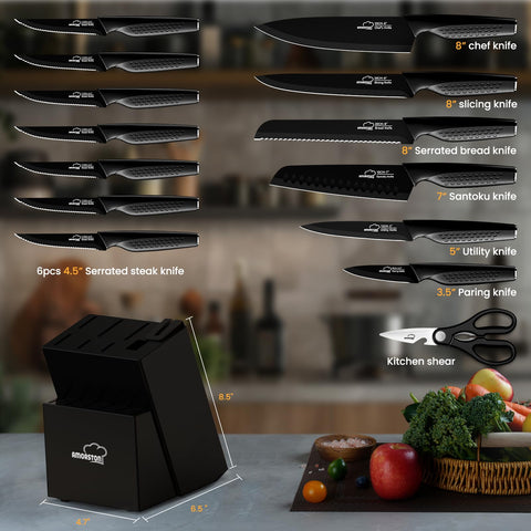 Amorston cuchillo chef de 8 pulgadas para cortes precisos