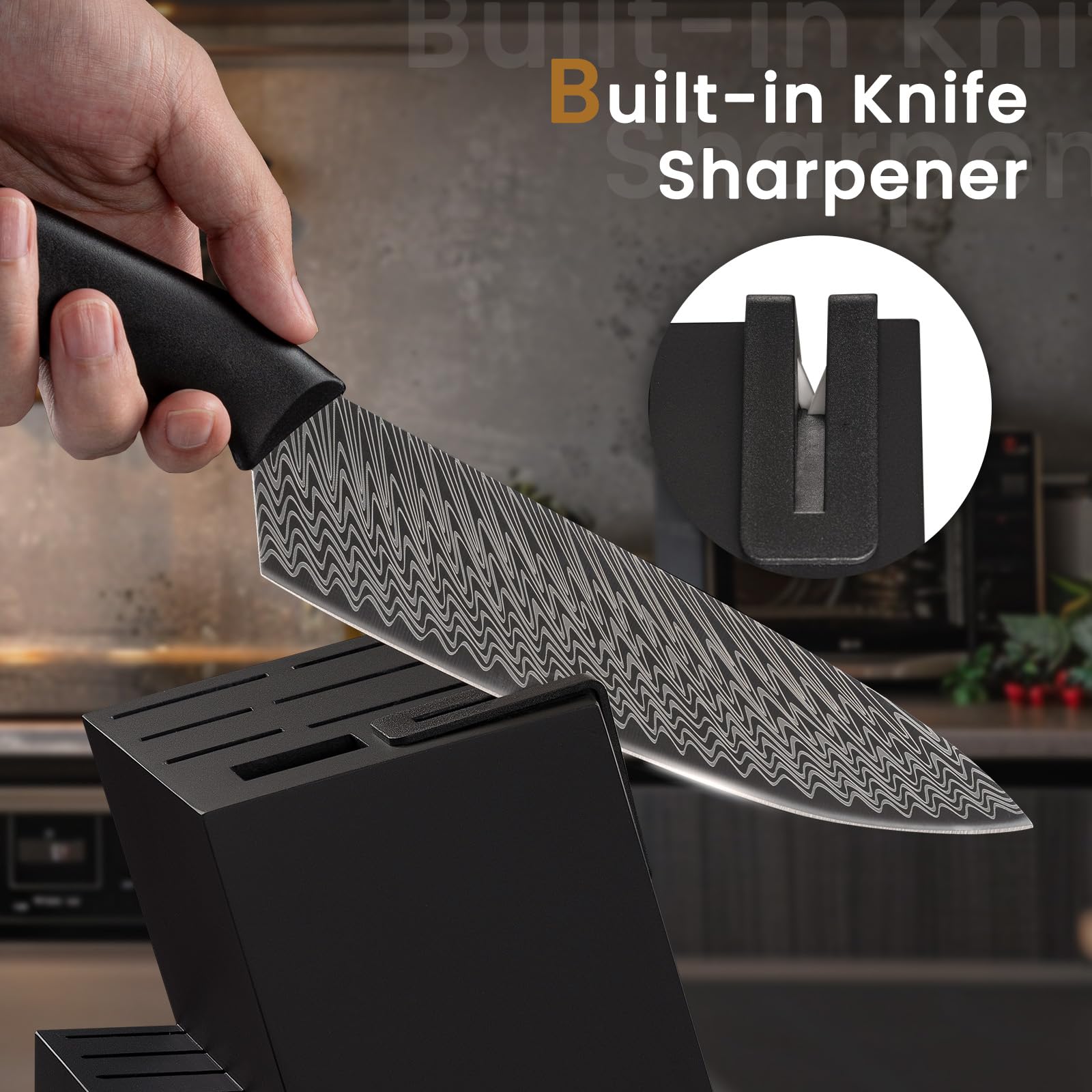 Amorston cuchillo serrado 8 pulgadas para pan sin deshilacharse