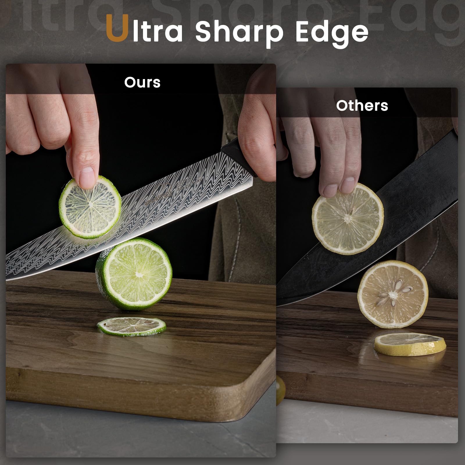 Amorston cuchillo utilidad 5 pulgadas, soluciones rápidas en cocina