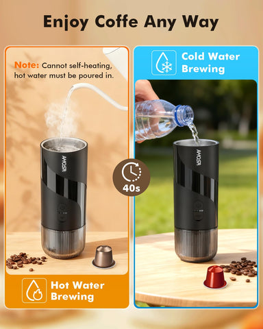AMOSA tanque de agua de 100 ml para dos tazas por ciclo