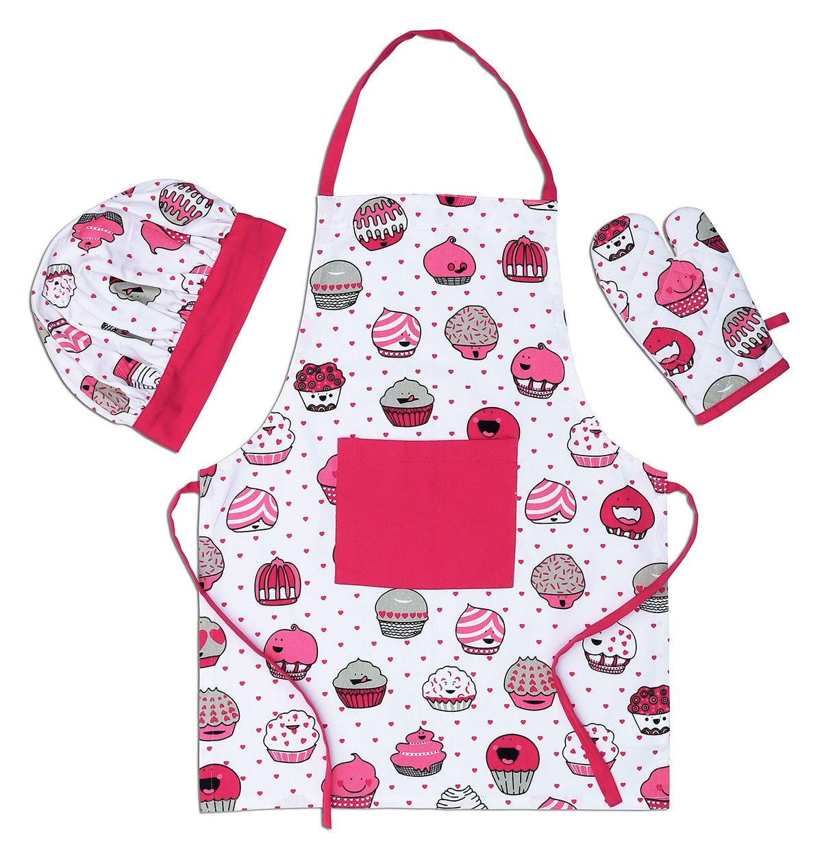 AMOUR INFINI delantal rojo ajustable para protección diaria en la cocina.