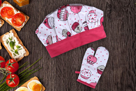 AMOUR INFINI guantes de cocina protegen las manos durante tareas.