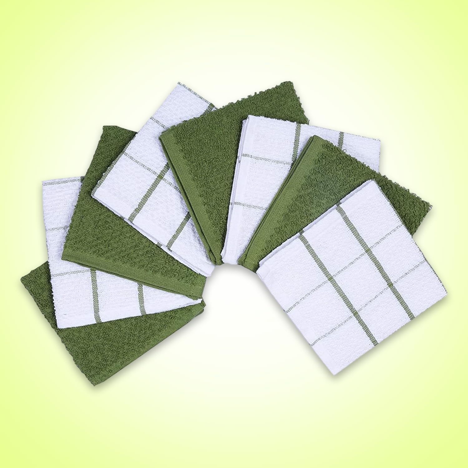 AMOUR INFINI paños de cocina terry gris sólido, ideales para secar platos.