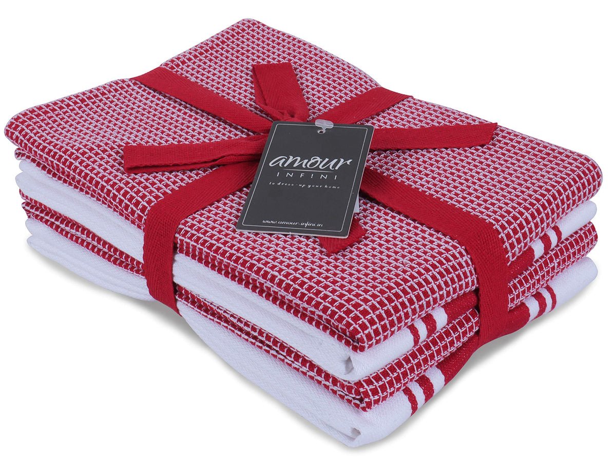 AMOUR INFINI toallas de cocina algodón 20x28, suave y absorbente para secar platos