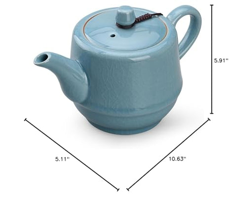 Amoysanli tetera azul cielo aporta color y funcionalidad a la cocina