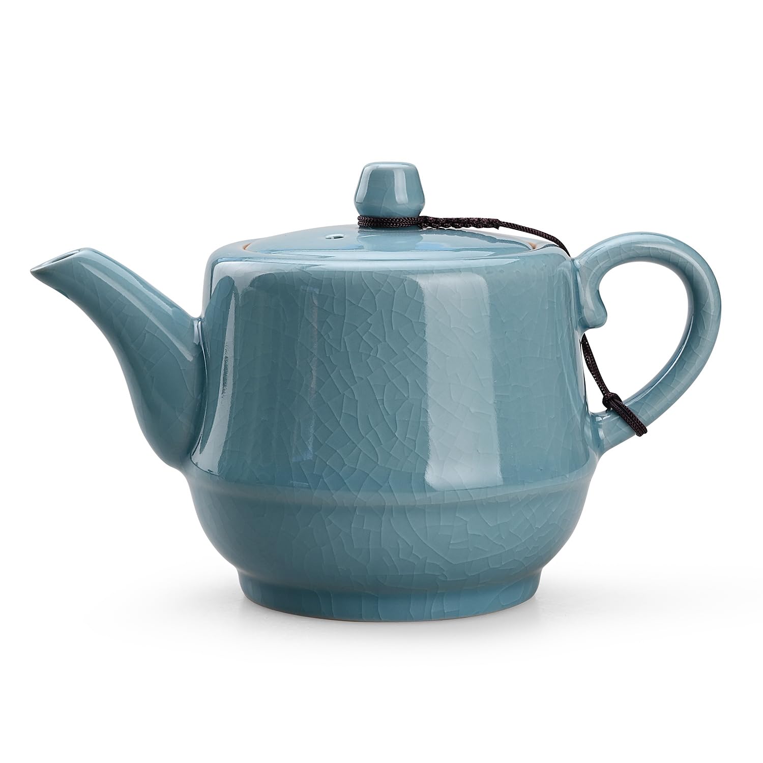 Amoysanli tetera cerámica con diseño elegante para mesa o escritorio