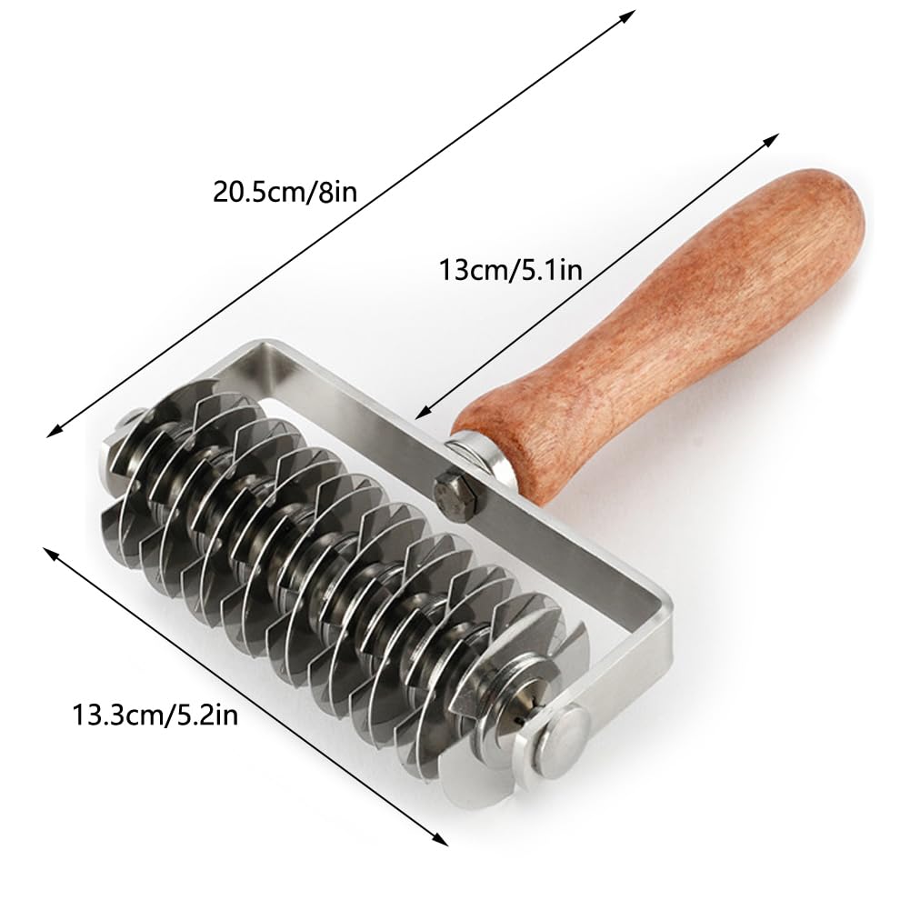 AMPSEVEN rodillo-rejilla-masa-pie: crea una cobertura de masa estable para tartas.