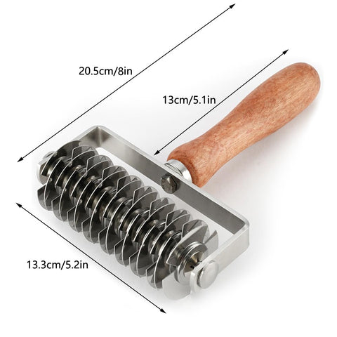 AMPSEVEN rodillo-rejilla-masa-pie: crea una cobertura de masa estable para tartas.