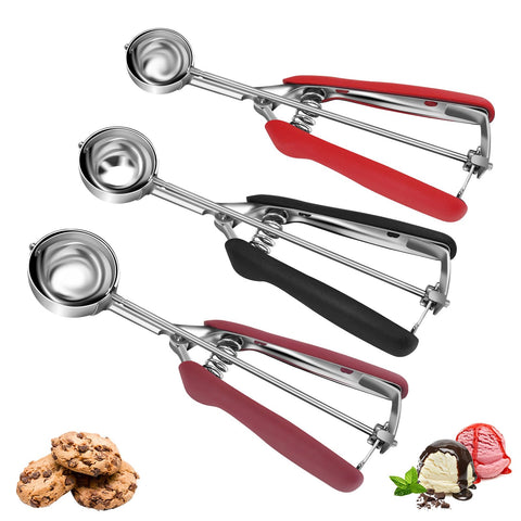 Cucharas Amroicus para galletas, 1 cucharada, porciones uniformes útiles para repostería