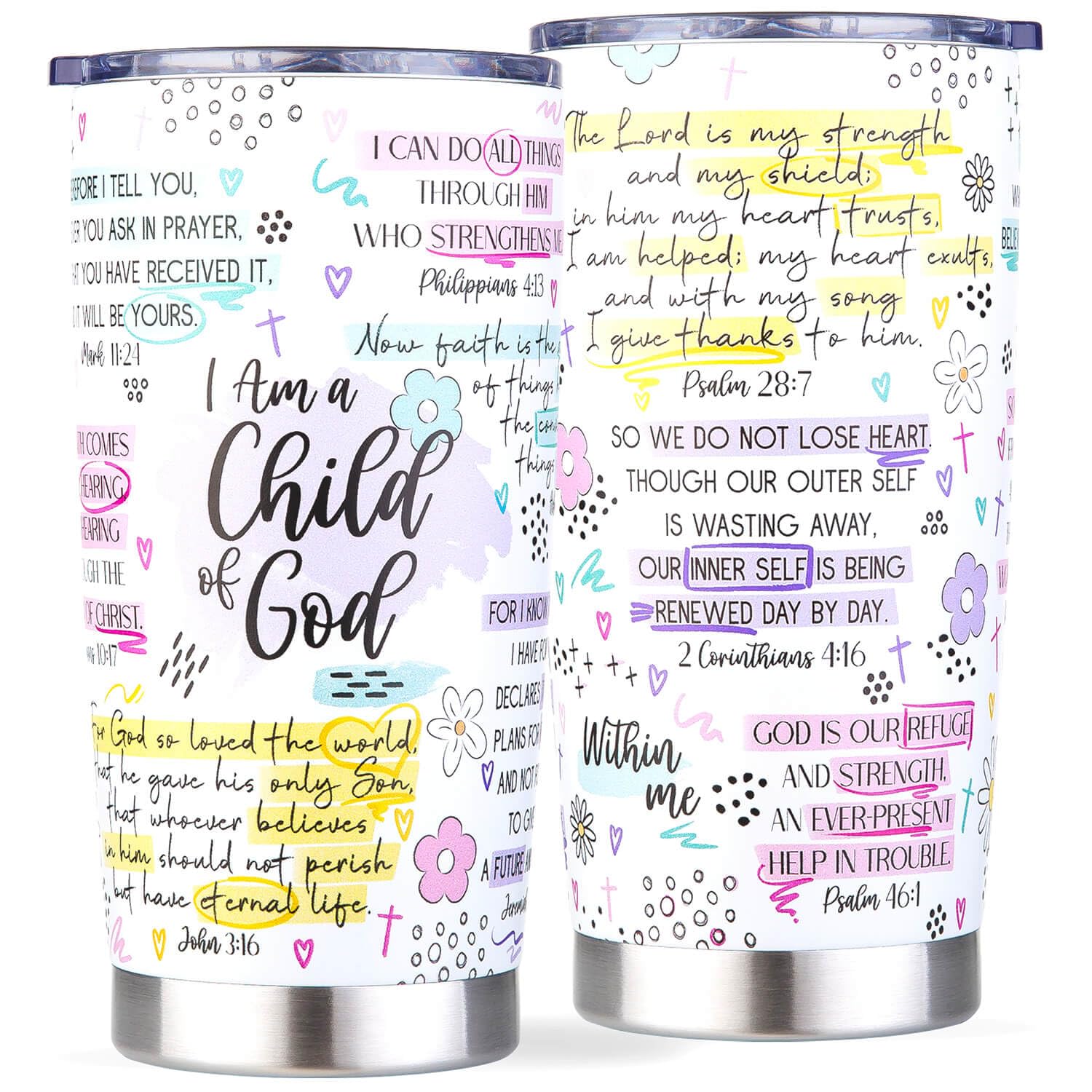Amutta: taza cristiana para mujeres con frase bíblica para motivación diaria.