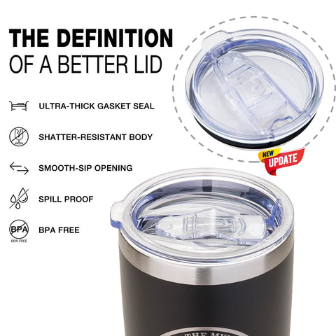 Amutta taza papa acero inoxidable 20oz, duradera