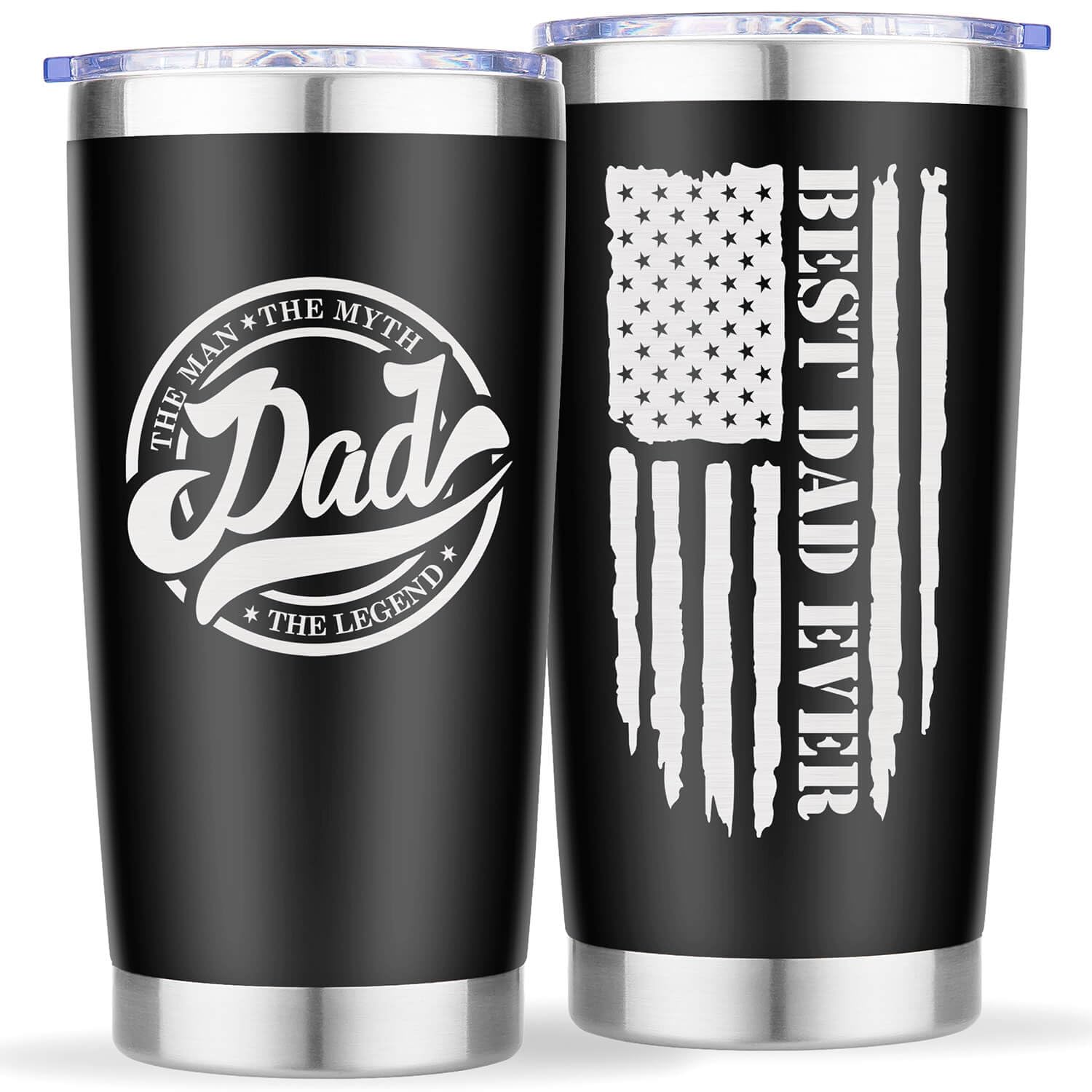 Amutta taza papa grabado láser, hombre mito leyenda, 20oz