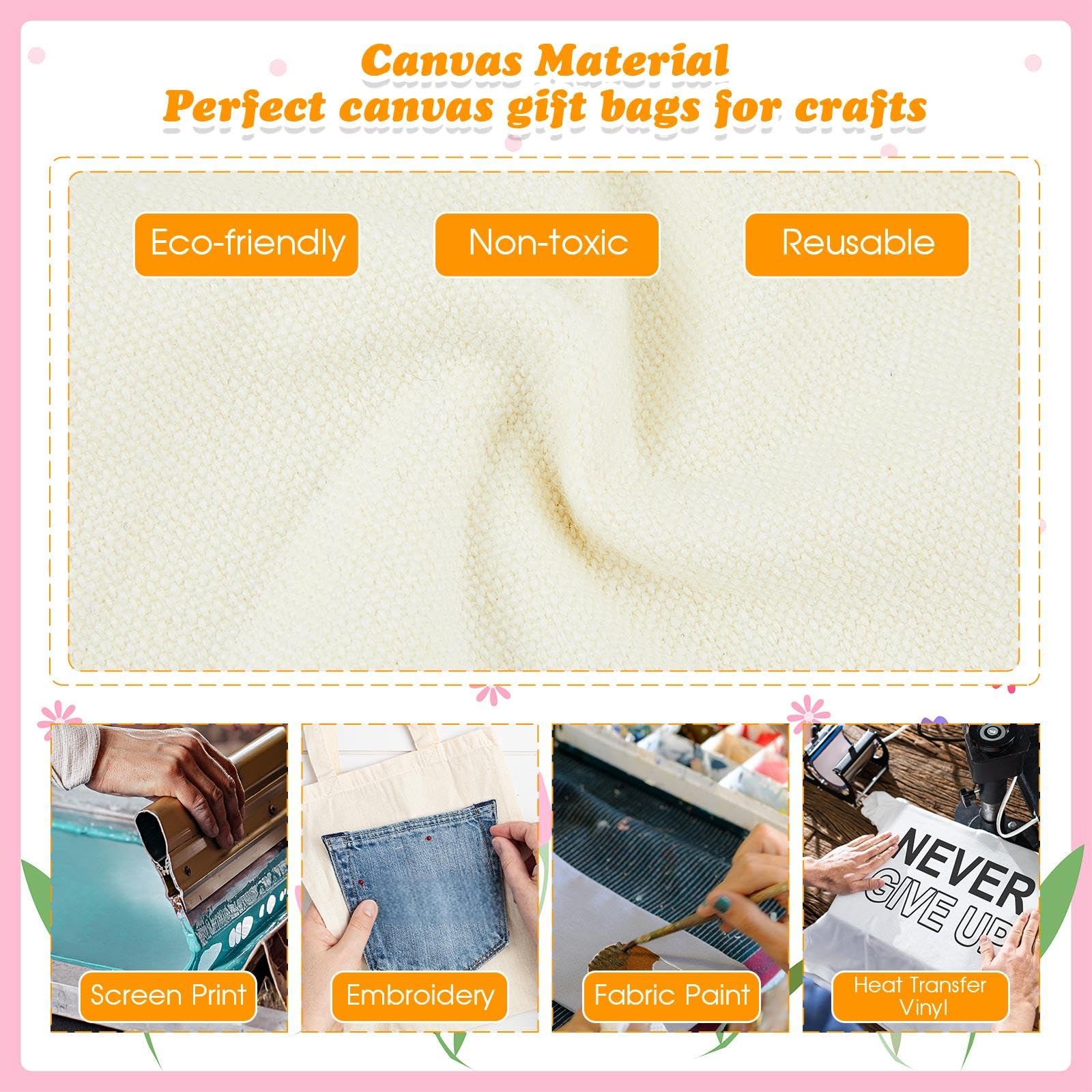 Amylove tote canvas con textura natural, fácil de transportar y usar