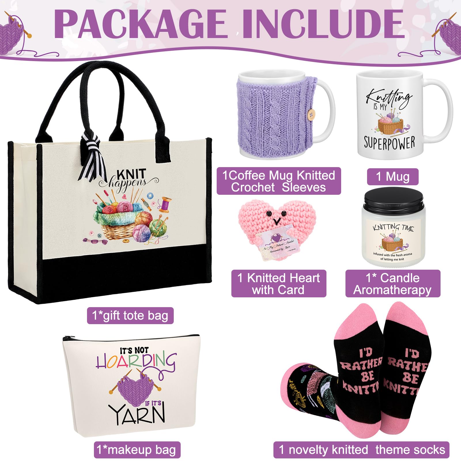 Estuche cosmético Amylove para organizar herramientas de crochet