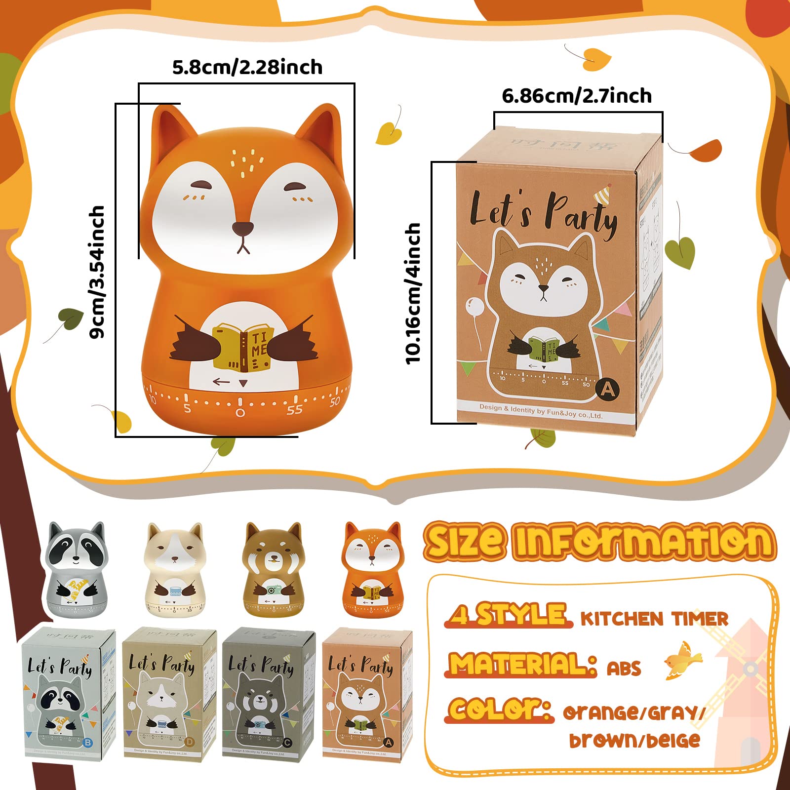 Amylove temporizador de cocina con mapache, añade diversión y control en horneados.