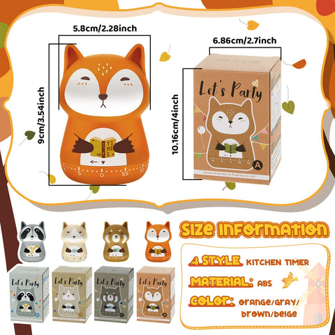 Amylove temporizador de cocina con mapache, añade diversión y control en horneados.
