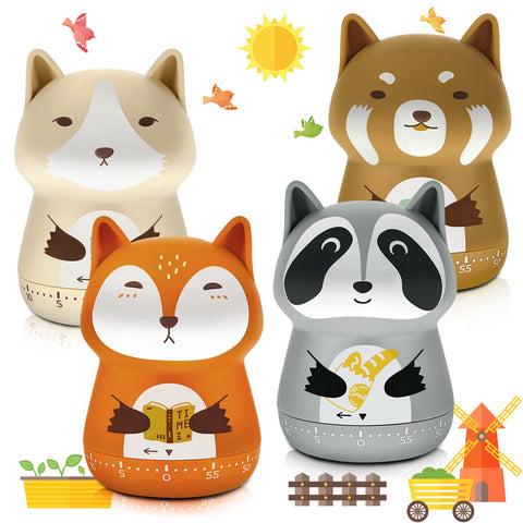 Amylove temporizador de cocina con zorro, práctico para temporizar tus recetas.
