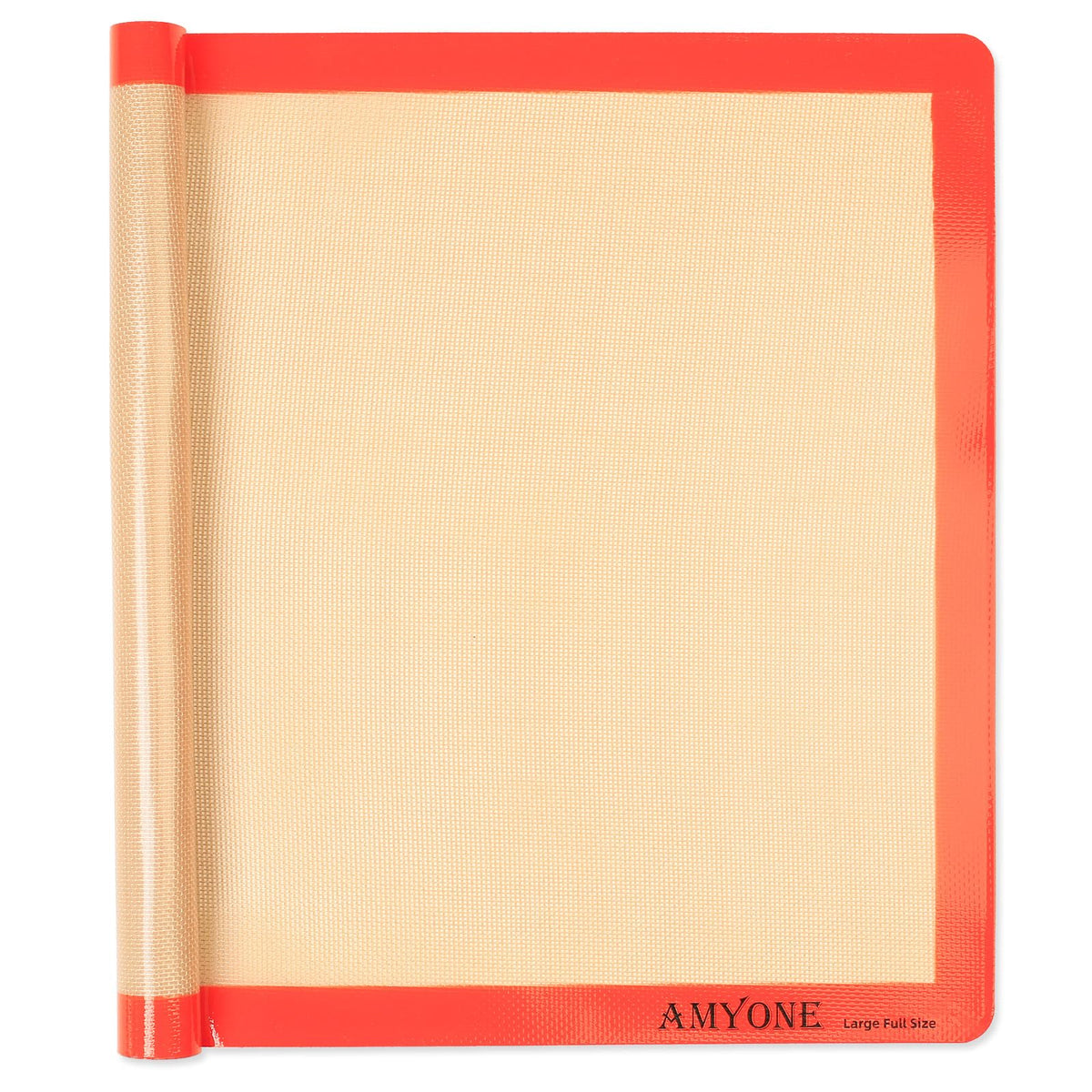 AMYONE: alfombrilla de silicona 18x26 para hornear, cobertura total y antiadherente.