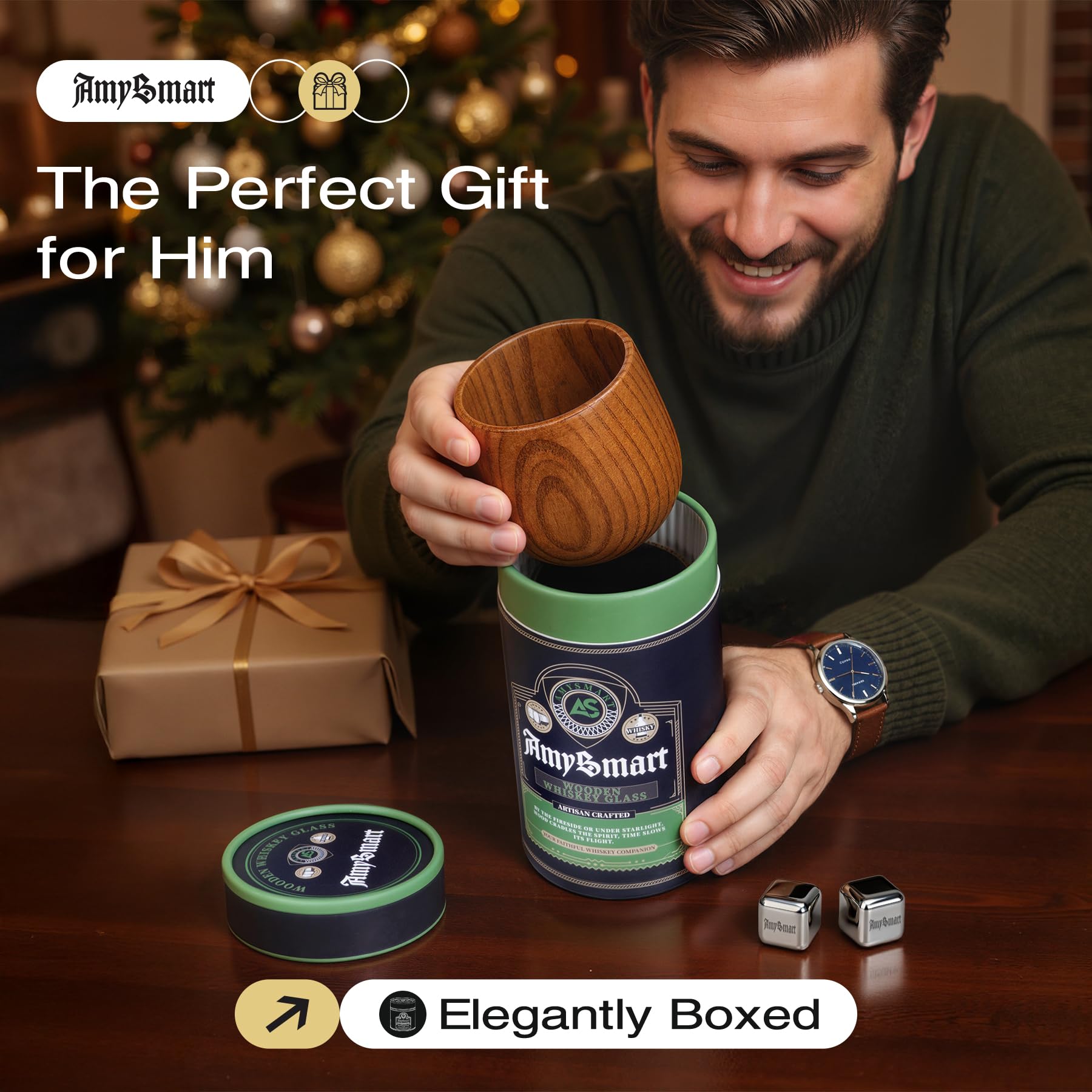Regalo Amysmart en tubo, empaque elegante y listo para regalar.