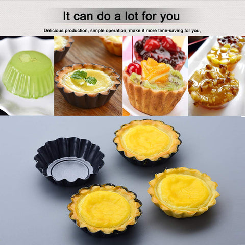 Amytalk pack 12 moldes para tarta huevo.