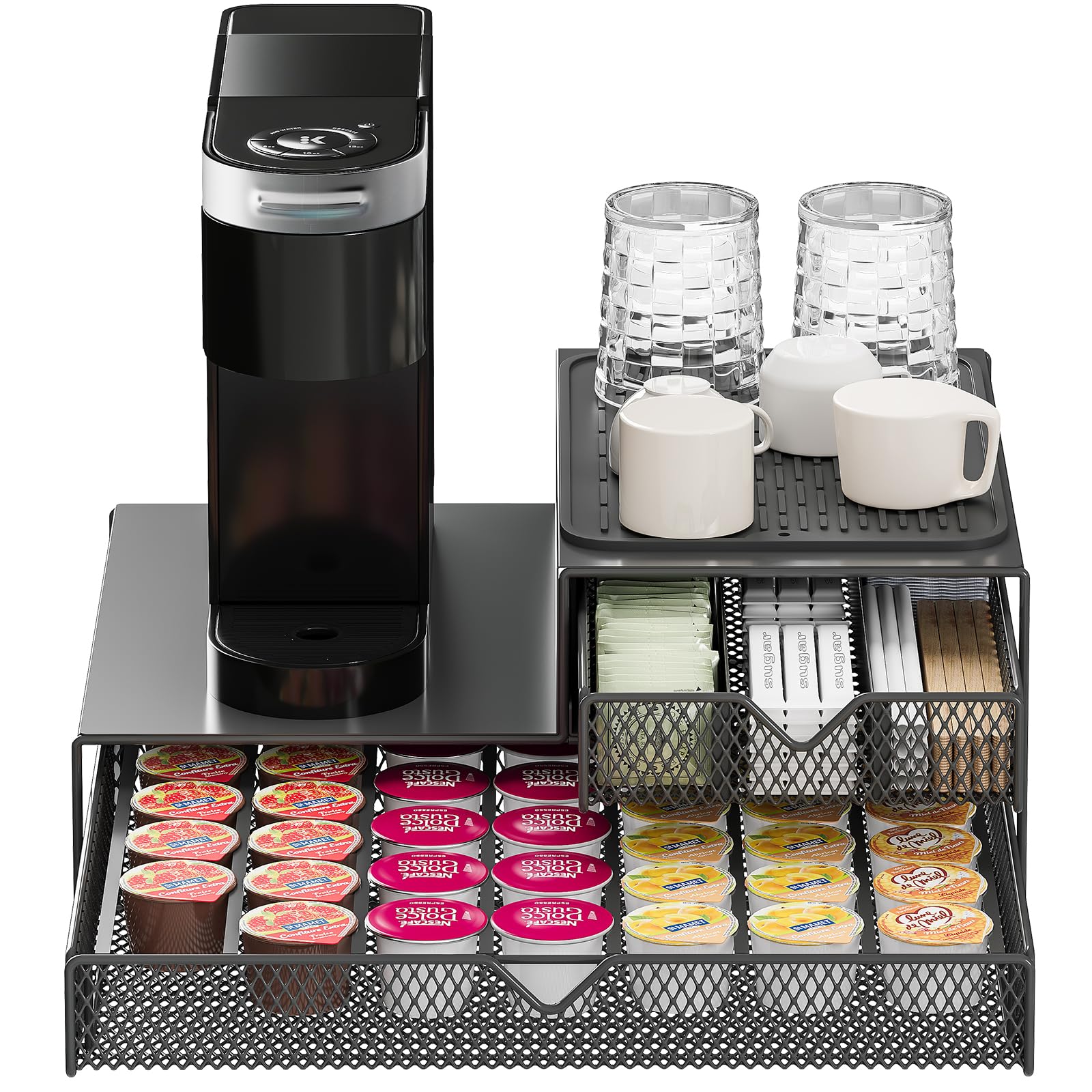 AmzAge organizador de cafetera en encimera para acceso rápido a cápsulas