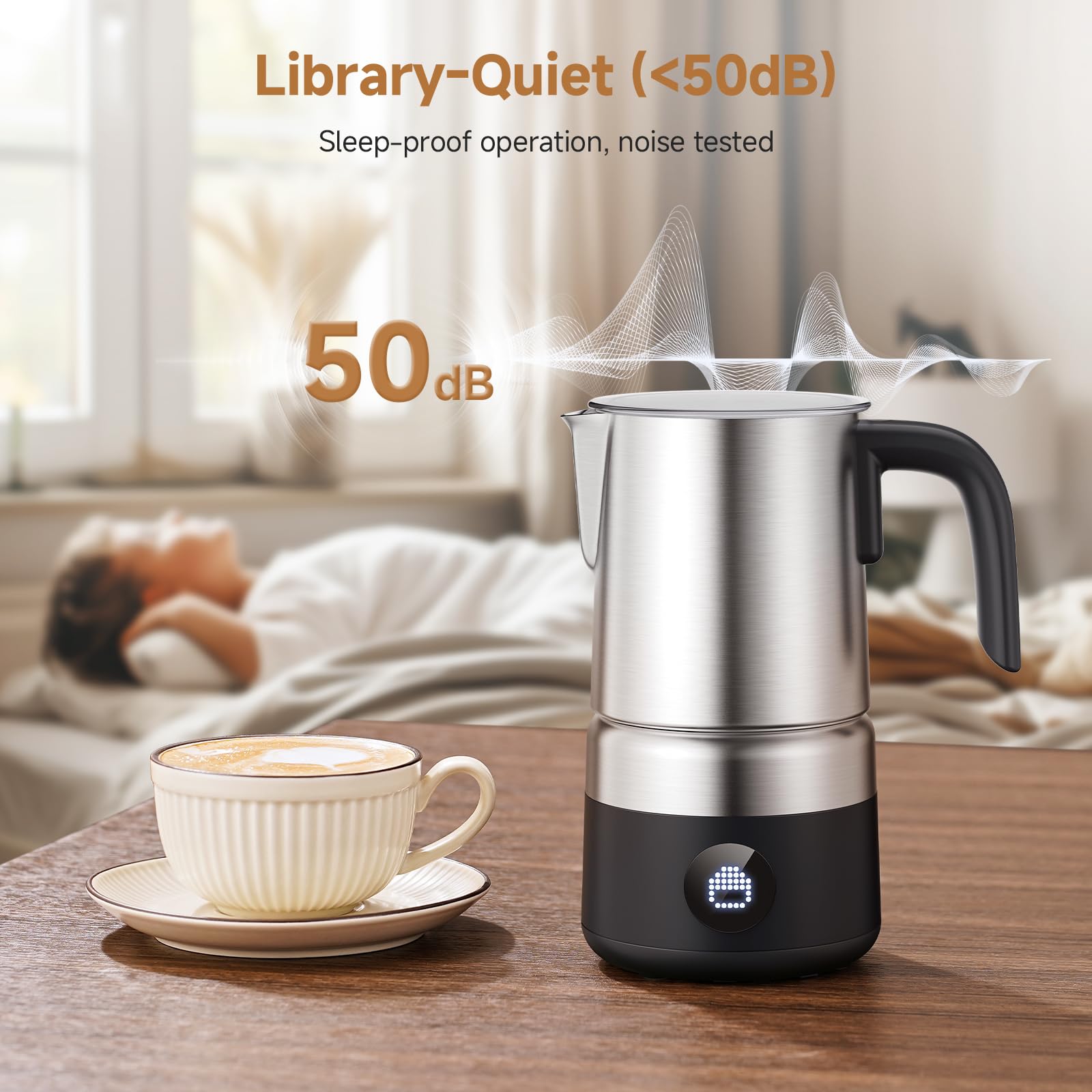 AMZCHEF capacidad 500ml sirve varias tazas a la vez.