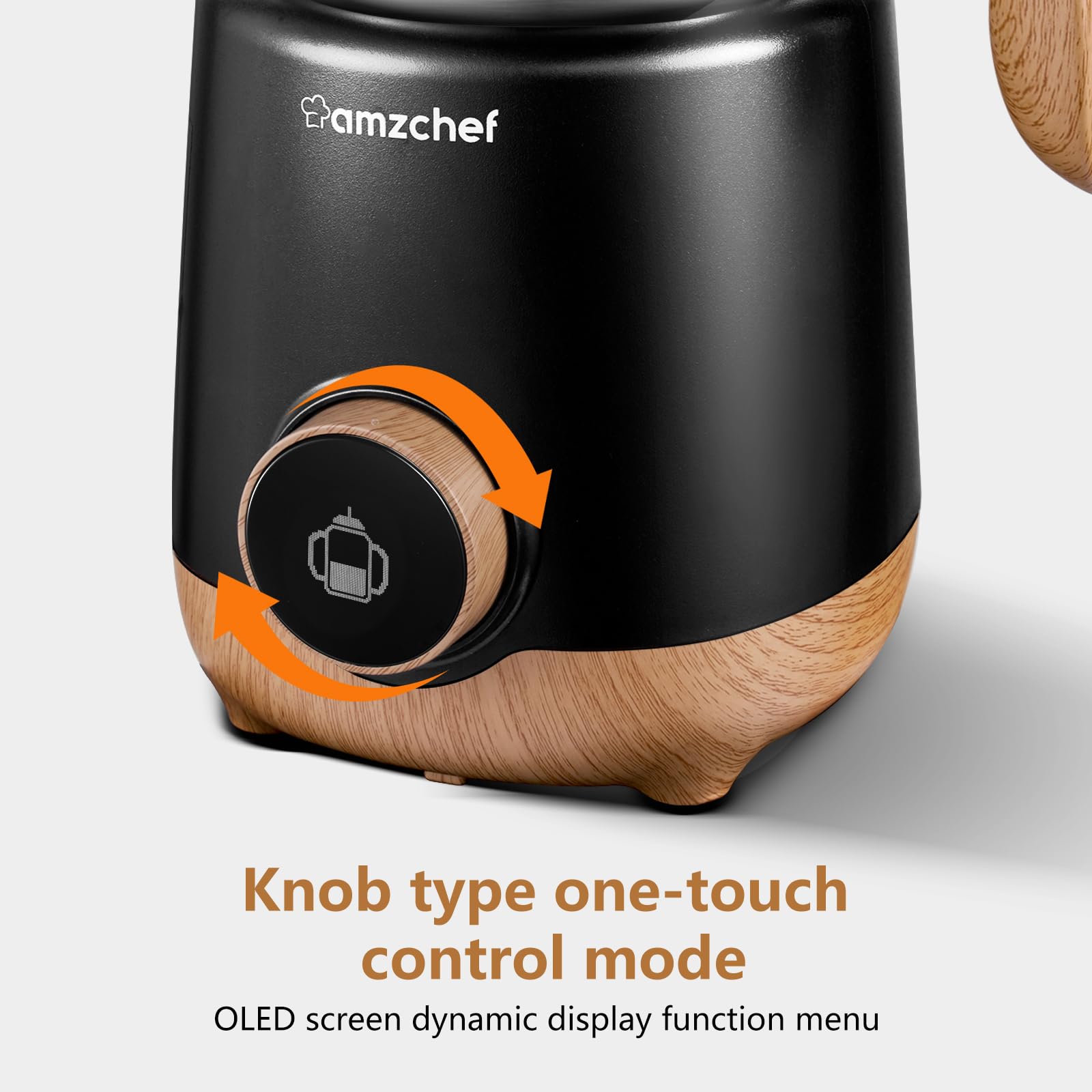 AMZCHEF espumador-leche 8 en 1: taza de 13-5oz para espresso pequeño