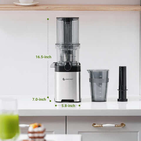 AMZCHEF Ensamble rápido de 3 piezas y limpieza sin esfuerzo.