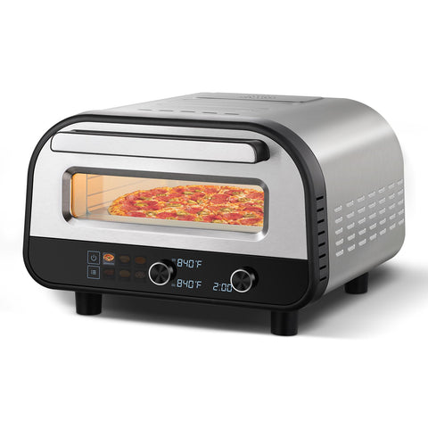 Horno AMZCHEF para pizza interior con borde crujiente