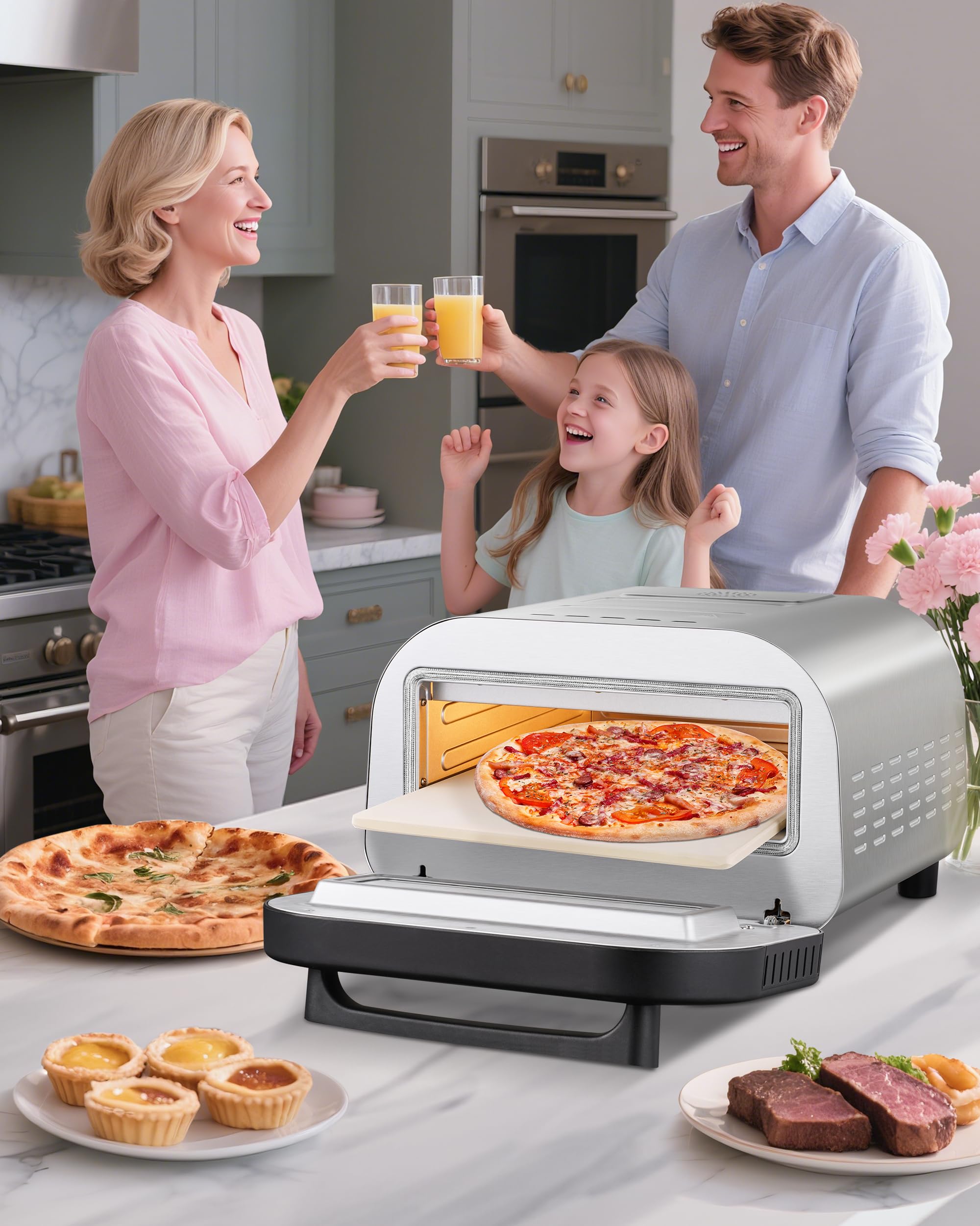 Piedra para pizza incluida en el kit AMZCHEF