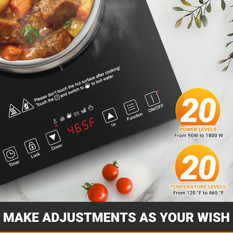 AMZCHEF control táctil intuitivo para ajustes rápidos durante la cocción