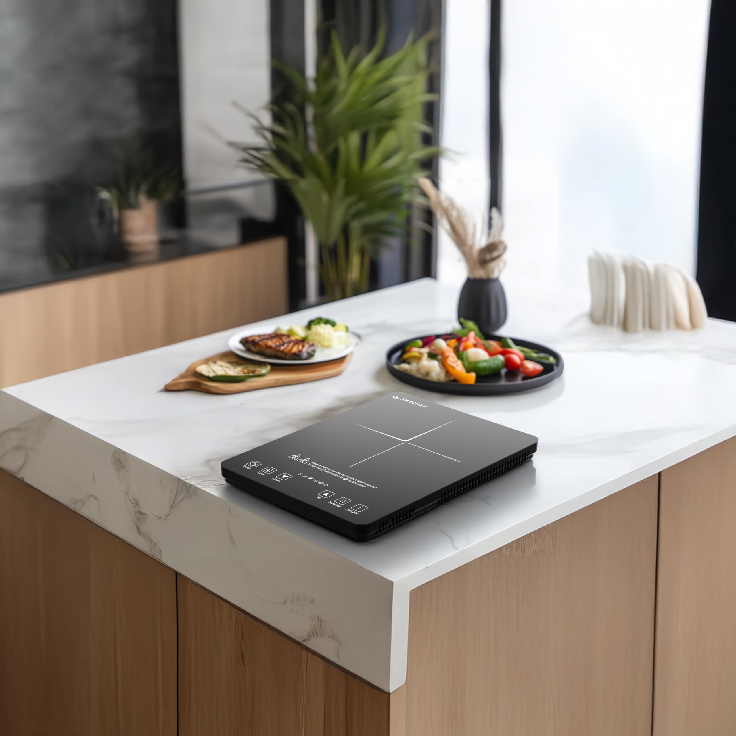 AMZCHEF diseño compacto y ligero para llevarla contigo